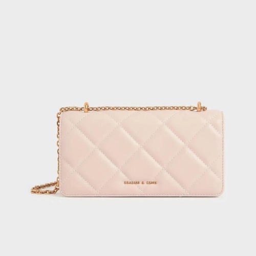 Paffuto Chain Handle Quilted Long Wallet - Charles...