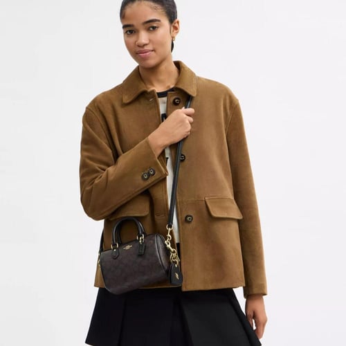 Limited edition Boxed mini Rowan brown Coach