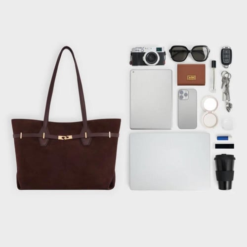 Arlet suede espresso brown - Charles and Keith