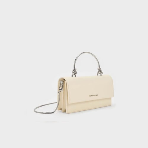 Kristine Sculptural-Handle Long Wallet - Charles a...