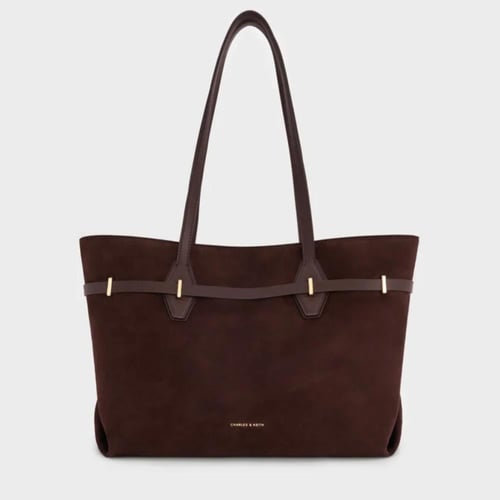 Arlet suede espresso brown - Charles and Keith