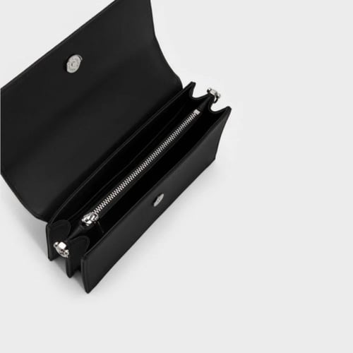 Kristine Sculptural-Handle Long Wallet - Charles a...