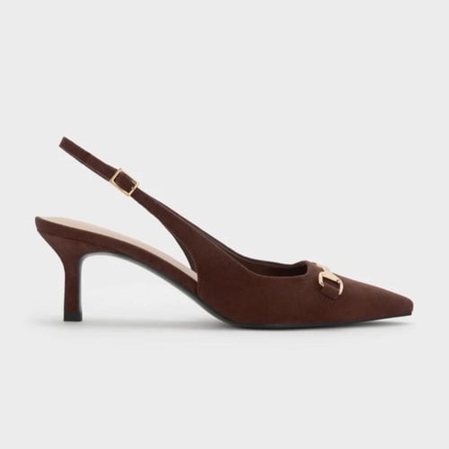 Leslie Metallic-Accent Slingback Pumps - Charles a...