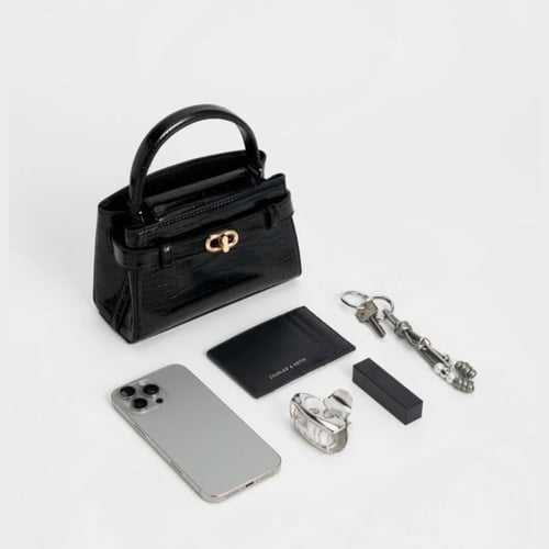 Aubrielle Croc-Effect Top - Charles and Keith