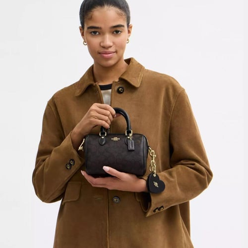 Limited edition Boxed mini Rowan brown Coach