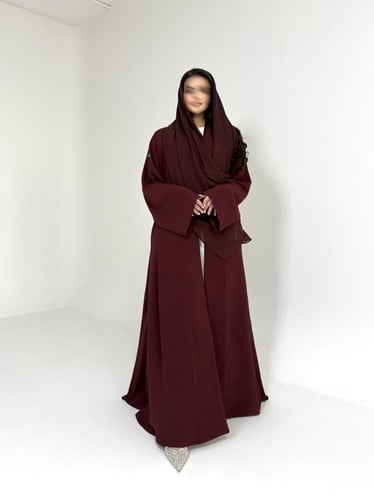 عباية كريب عنابي