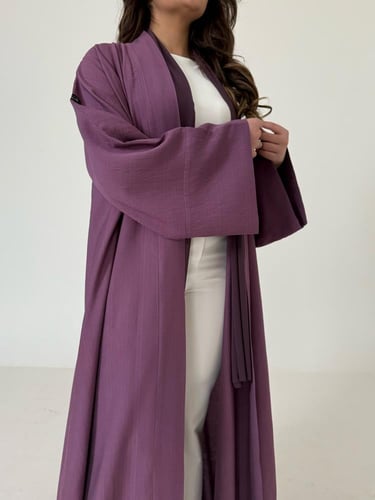 عباية كريب بنفسجي قصة كلوش