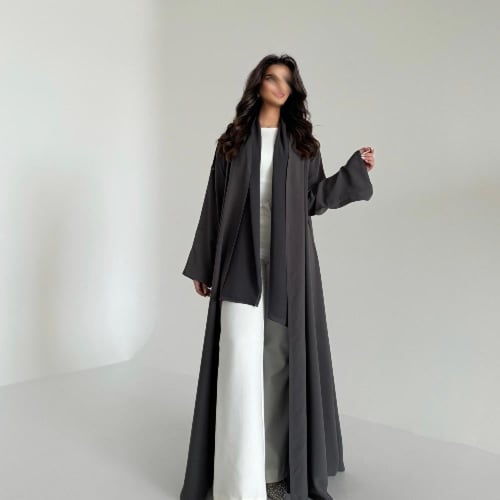 عباية كريب زيتي فاتح قصة كلوش