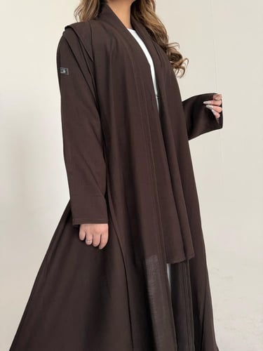 عباية كلوش بني صيفي خفيف