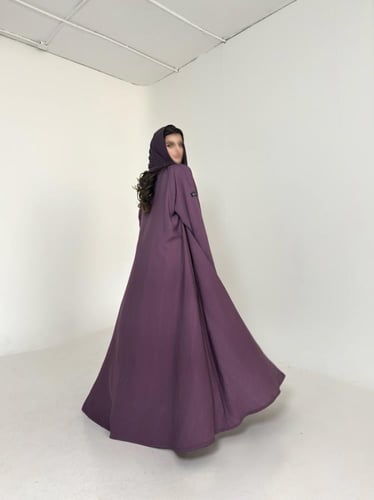 عباية كريب بنفسجي قصة كلوش