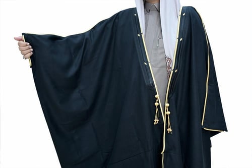 بشت شتوي كشميري أسود الزري