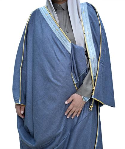 بشت شتوي كشميري رمادي فاتح