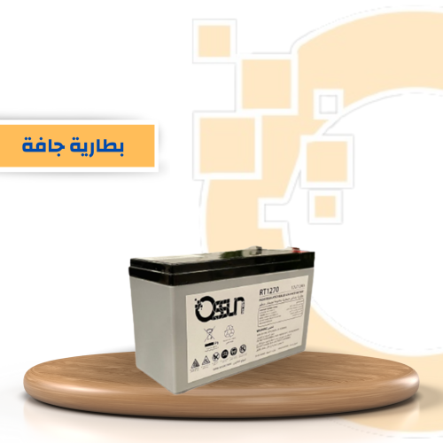 QSSUN AGM BATTERY 12V 7AH - UPS بطارية كيوصن 7 امب...