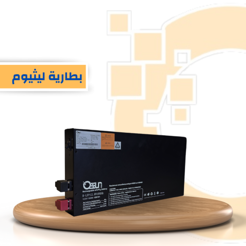 بطارية ليثيوم - كيوصن 100 امبير 12.8V - مدمجة بشاش...