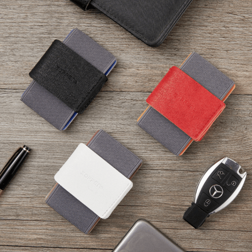 محفظة بطاقات الرفيعة والمرنة من Zoppen - لون احمر