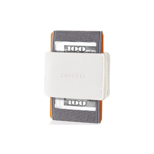 محفظة بطاقات الرفيعة والمرنة من Zoppen - لون ابيض