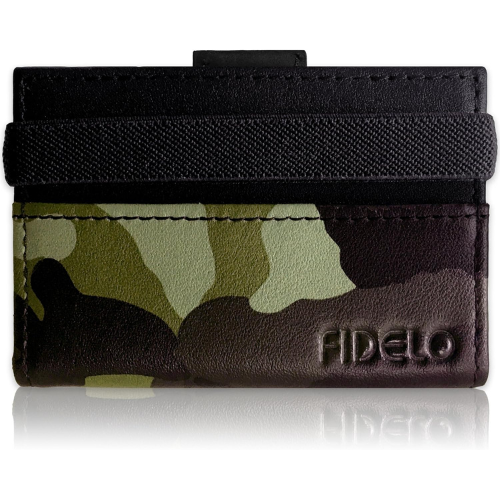 محفظة بطاقات fidelo - لون army