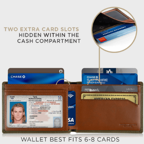 محفظة بطاقات سيرمان ELITE الجلدية للبطاقات والكاش...