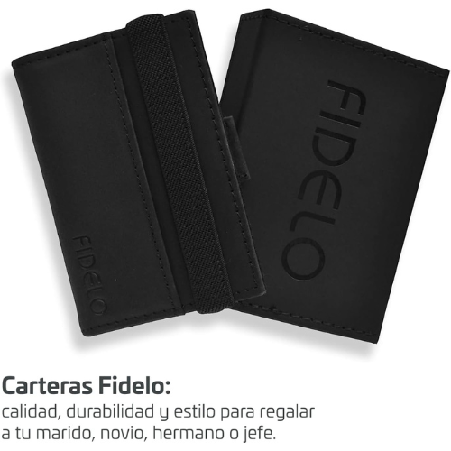 محفظة بطاقات fidelo - لون black