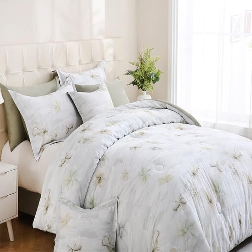 طقم لحاف 8 قطع قطن 100% نفرين مشجر