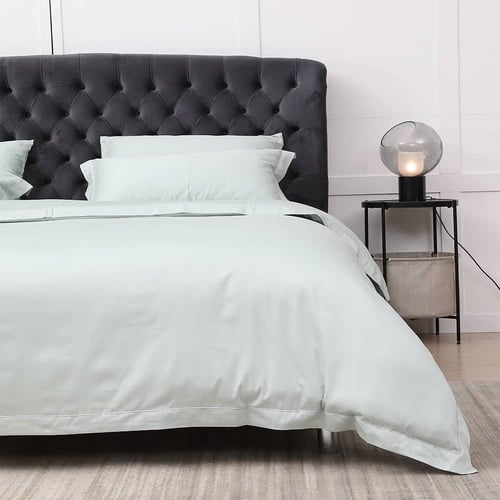 طقم لحاف 7 قطع نفرين فندقي فاخر أخضر فاتح