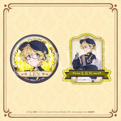 Glitter Badge & Sticker - Kagamine Len
