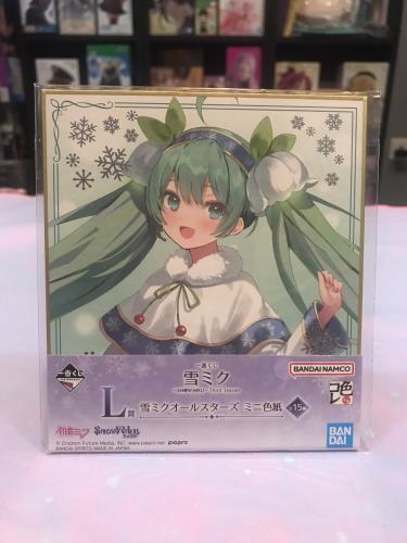 Hatsune Miku Snow Miku Ichiban Kuji Mini Shikishi...