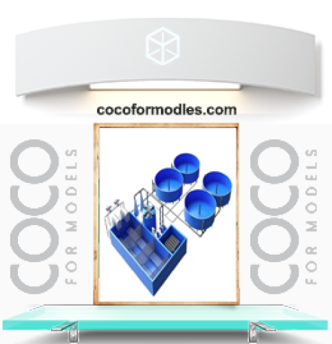 تصميم وتنفيذ مجسم مزرعة اسماك