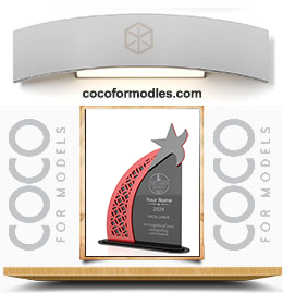 درع النجوم اكريلك