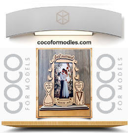 عيد الحب إطار صورة الزفاف