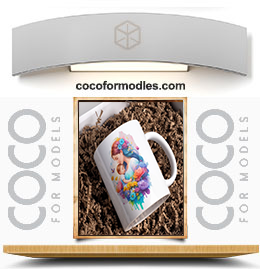 كوب ألوان مائية لأمي