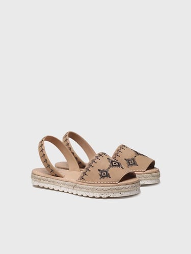 صندل صيفي لون بني -STAR