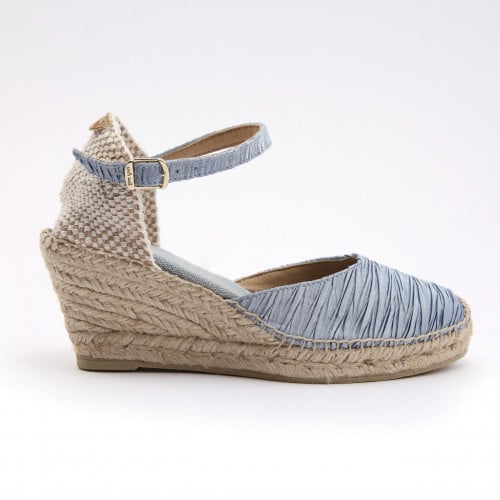 CORFU-5PL – صندل ويدج أزرق مرتفع