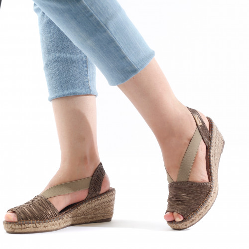 توني بونس صندل مجدول بني مرتفع TEIDE-pl