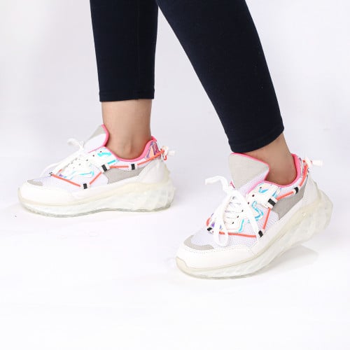 حذاء رياضي ابيض ملون - OTTIMO