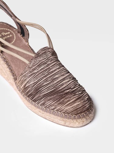 توني بونس صندل مرتفع بني أنيق