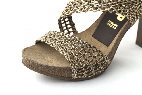 صندل بيج وبني كعب -Penelope