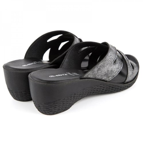 حذاء اسود مرتفع - MUYA