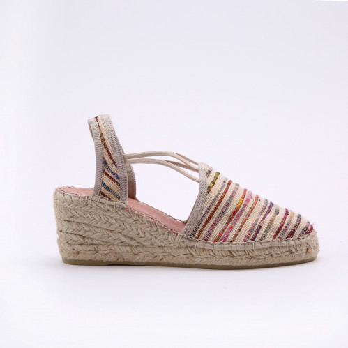 TANIA-SN - صندل مرتفع بخطوط ملونة