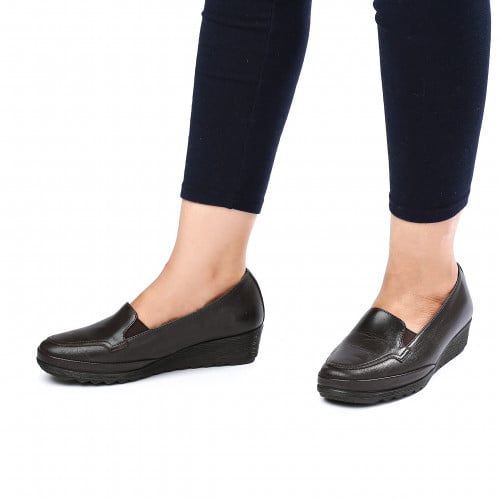 حذاء بني على اسود مريح - MUYA