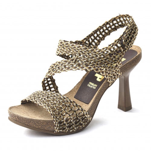 صندل بيج وبني كعب -Penelope