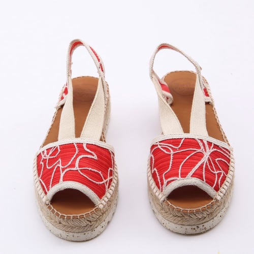 ESTEL-TA - صندل أحمر بخطوط مموجة