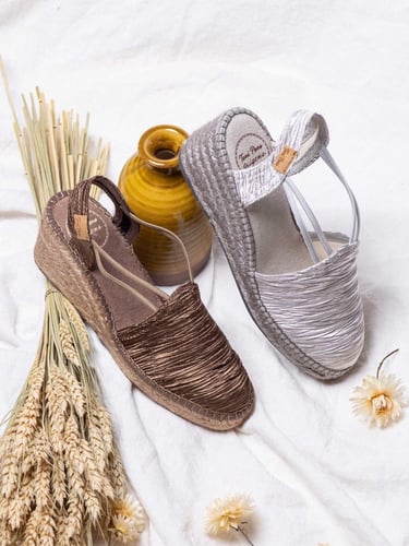 توني بونس صندل مرتفع بني أنيق