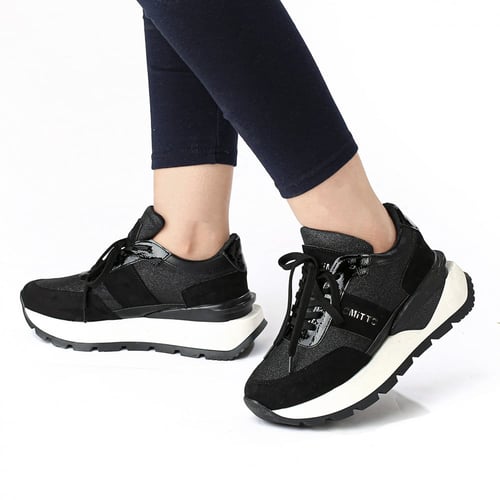 حذاء رياضي اسود لامع - OTTIMO