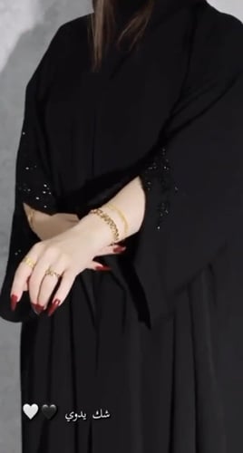 عباية شك يدوي ع الكم واسفل العبايه