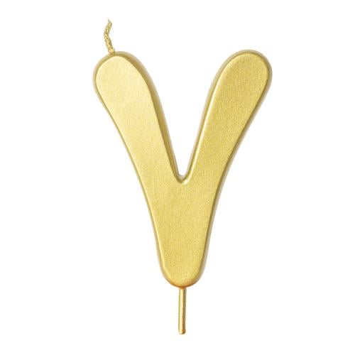 شمعة رقم سبعة ذهبي