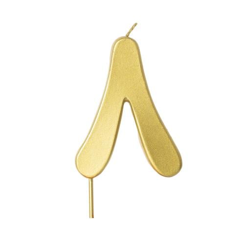 شمعة رقم ثمانية ذهبي