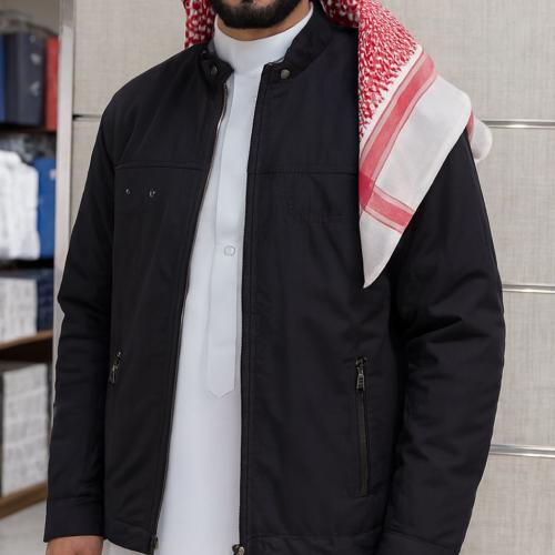 جاكيت 309 كم طويل شتوي مبطن بالفرو