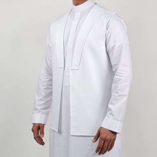 سديري رجالي أبيض سادة