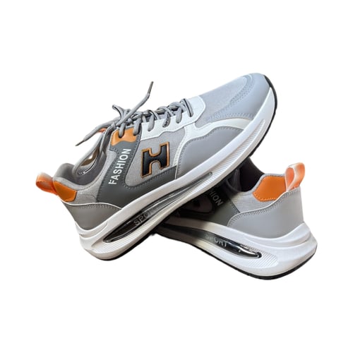 حذاء سبورت رمادي - اورانج